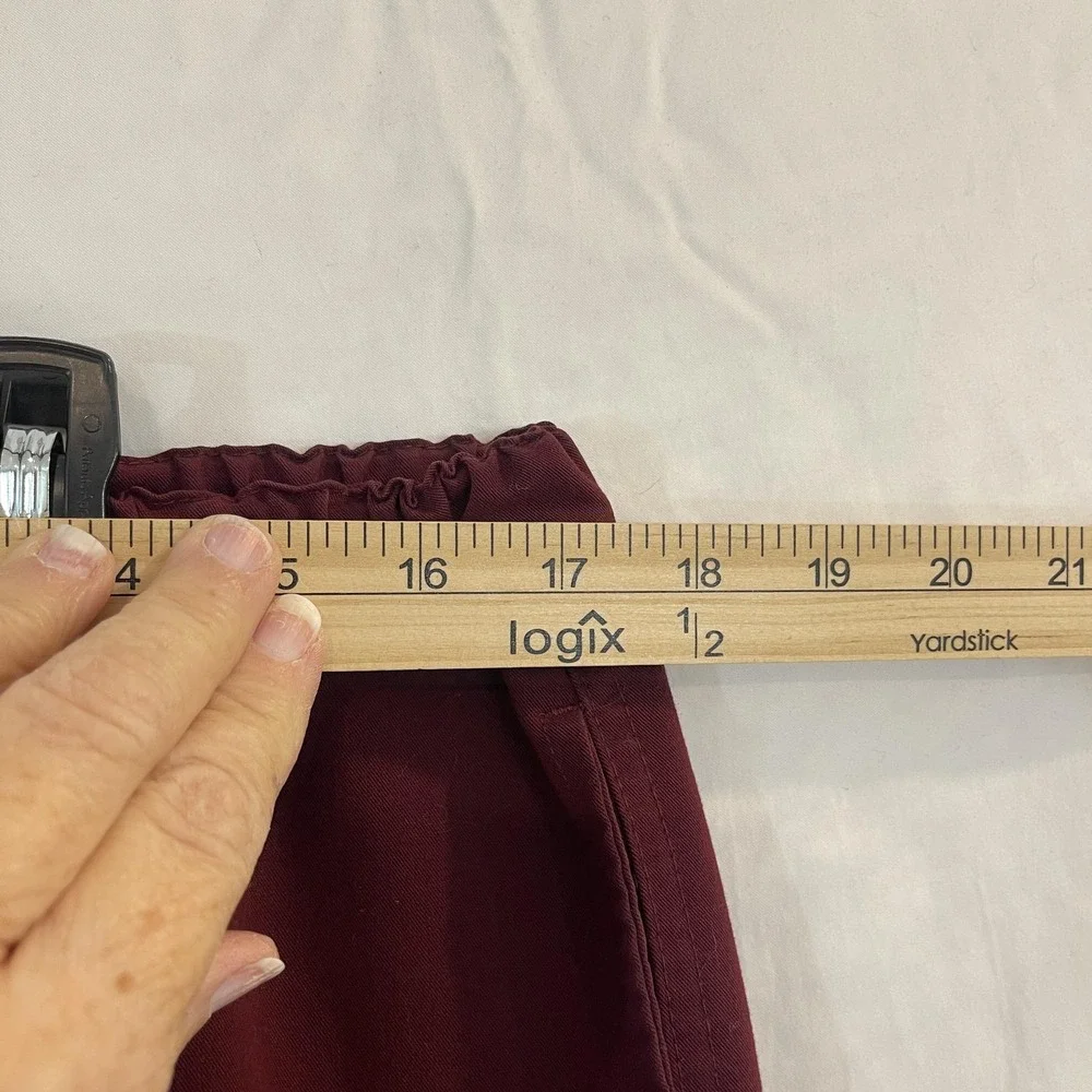 FIGS‎ Scrub Pants Mens Large Burgundy Technical Collection Drawstring FM4500